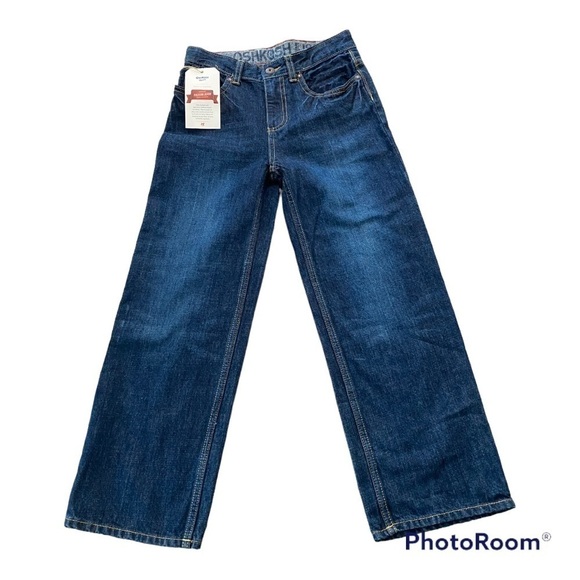 NWT Oshkosh Boys Straight dark Wash adjustable, jeans | Size 10 - Picture 1 of 11